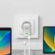 Сетевое зарядное устройство Puro MiniPro 35W GaN 2xUSB-C, белое