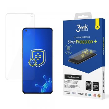 OnePlus Nord CE 5G Antibakteriāla Telefona Aizsargplēve | 3MK Silver Protection+ Antibacterial Screen Protector Film