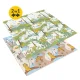 4FIZJO Double-Sided Foam Play Mat Jungle and Camping 200 x 180 cm
