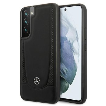Mercedes Leather Urban Line vāciņš Samsung Galaxy S22+ - Melns