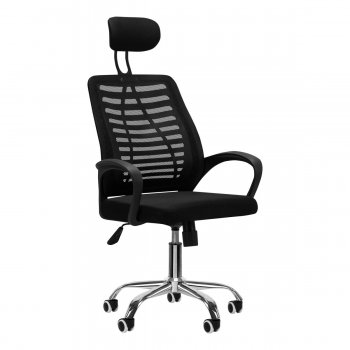 Ergonomiskais Ofisa Mājas Kabineta Biroja Krēsls QS-02, Melns | Ergonomic Office Chair