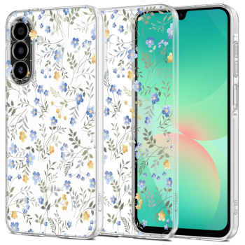 Samsung Galaxy A26 (SM-A266E/DS) Tech-Protect FlexAir Cover Case, Daisies with Leaves | Telefona Maciņš Vāciņš...