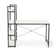 ModernHome computer desk with shelves, office table, white
