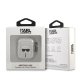 Karl Lagerfeld AirPods 1 / 2 Case Glitter Karl\'s Head, Silver