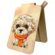 Магнитный кардхолдер Nimmy New Big-Eye Cute Pets 2.0 Dog с подставкой коричневый