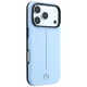 Чехол Mercedes Leather Semi Wrap Iconic Line MagSafe для iPhone 18 Pro / 17 Pro, синий