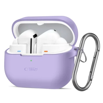 Tech-Protect Silicone Hook maciņš Samsung Galaxy Buds 3 / 3 FE / 3 Pro, violets