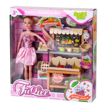 Lelle Pārdevēja Augļu Veikals Kiosks | Doll Grocery Store Vegetable Fruit Shop