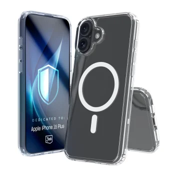 3mk Armor MagCase vāciņš Apple iPhone 16 Plus, Caurspīdīgs