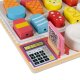 Kruzzel 00022494 Wooden Ice Cream Shop for Kids