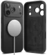 Ringke Silicone MagSafe vāciņš iPhone 18 Pro telefonam, melns
