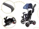 Bērnu Trīsriteņu Ratiņi Ritenis TRIKE FIX LITE, Zils | Kids Baby Bike Tricycle Stroller Buggy