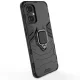 Чехол для OnePlus Nord N20 5G Ring Armor, гибридный с кольцом, черный