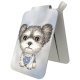 Nimmy New Big-Eye Cute Pets 2.0 Dog magnētiskais maciņš ar statīvu pelēks