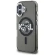 Karl Lagerfeld vāciņš iPhone 16 IML Glitter Karl & Choupette MagSafe, melns