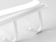 Under-Cabinet Kitchen Hanger with 6 Hooks, White