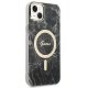 Apple iPhone 14 Plus 6.7\'\' Guess Marble MagSafe Case Cover + Charger (GUBPP14MHMEACSK), Black | Чехол Кейс...