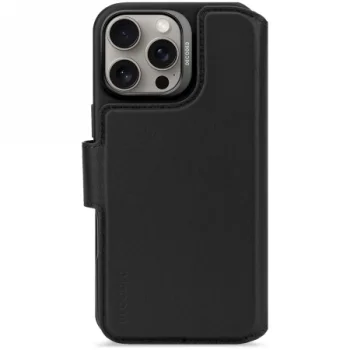 Dekodēts ādas noņemams maksts MagSafe futrālis ar maku iPhone 16 Pro Max - melns | Decoded Leather Detachable...