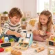 ECOTOYS koka rotaļu kase ar skeneri un maksājumu termināli
