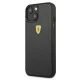 Чехол Ferrari для iPhone 13 mini On Track Real Carbon, черный