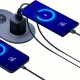 Сетевое зарядное устройство 3mk Hyper GaN 20W USB-C USB-A, черное
