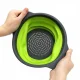 Saliekams silikona caurduris / Augļu un dārzeņu mazgāšanas grozs, 2 gab., Zils | Foldable Silicone Colander