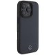 Mercedes Textured And Plain Leather MagSafe Case for iPhone 16 Pro Max - Navy Blue