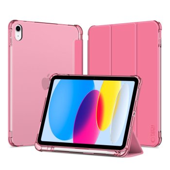 Tech-Protect SC Pen Hybrid vāciņš iPad 10 (2022), Rozā/Caurspīdīgs