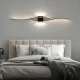Melna Sienas Lampa Gaismeklis 60cm, Neitrāli balta gaisma | Black Wall Lamp