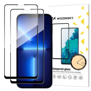 Wozinsky Samsung Galaxy S25 FE rūdītais aizsargstikls Full Glue, 2 gab.
