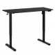 Elektriski regulējams galds ModernHome 120x60 cm, augstums 72-118 cm, melns