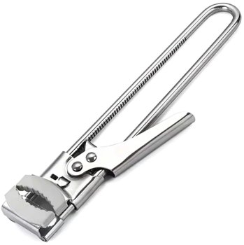 Regulējams burku un pudeļu attaisāmais (19 cm, nerūsējošais tērauds)