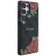 Guess Leather 4G Flowers MagSafe vāciņš Samsung Galaxy S25 Ultra - Melns