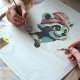 Massido Paint by Numbers Kit for Adults 40x50 cm, Raccoon