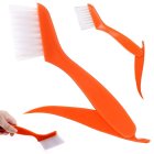 Rievu un šauru spraugu tīrīšanas birste ar noņemamu skrāpi