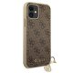 Guess 4G Charms Collection futrālis iPhone 12 Pro Max - brūns | case for brown