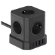 Strāvas sadalītājs Newell GaN Power Cube 9in1, 4000 W, 1.5 m, melns