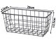 Hanging Metal Organizer Basket, Black
