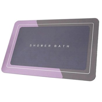 Коврик для Ванной Комнаты 40x60см, Серый/Фиолетовый | Bathroom Mat