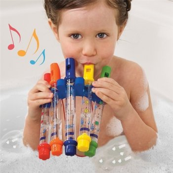 Bērnu Krāsainas Ūdens Flautas Vannas Rotaļlietu Melodijas, 5 gb. | Colorful Water Flutes