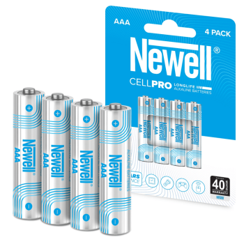 Щелочные батарейки Newell CellPro AAA, 4 шт.