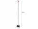 LED Floor Lamp 100cm, 3 Light Colors, Dimmable, Black