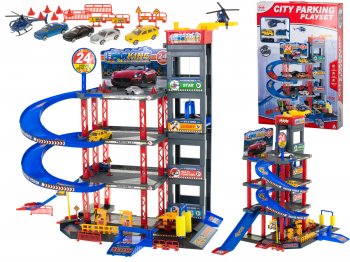 Bērnu Rotaļu Spēļu Daudzstāvu Autostāvvieta Garāža | Kids Toy Play Multi-Storey Car Parking Garage