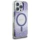 Guess HC Resin Bottom Glitter MagSafe Phone Case Cover iPhone 16 Pro Max - purple