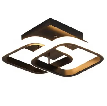 LED Pendant Light 22W Modern Ceiling Lamp 20-Pack, Black
