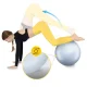 Гимнастический мяч 4FIZJO Reh Ball 55 см, серый с насосом