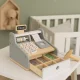 Ecotoys koka kases aparāts bērniem ar skeneri un naudu