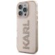 Karl Lagerfeld IML Rhinestones Logo vāciņš iPhone 16 Pro, Rozā
