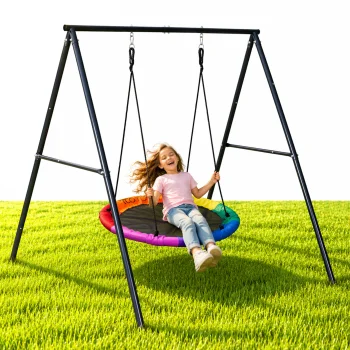 Bērnu dārza ligzdas šūpoles 100 cm tērauda rāmis ECOTOYS