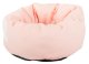 Soft pet bed with raised edges, 32cm, pink, grey, yellow